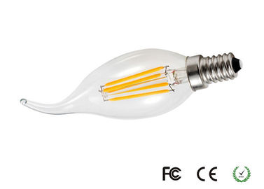 Bulbo decorativo E14 de la vela del filamento del alto rendimiento 4W 4000K LED