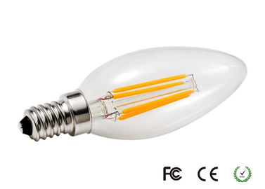Blanco natural del bulbo de la vela del filamento de Edison 4500K E12S 4W LED para los hoteles
