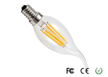 Caliente el bulbo blanco de la vela del filamento de C35 4W LED para la iluminación comercial