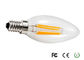 bulbo de la vela del filamento de 220V/de 240V 3000K LED, bulbos de la vela de E12S 4W LED
