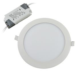 Luces del panel blancas calientes de la ronda LED, luz del panel llevada redonda de techo de 12 W