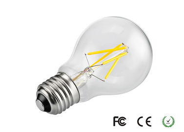 CE del alto brillo del bulbo del filamento de A60 6W E27 Dimmable LED/RoHS AC100V - 240V