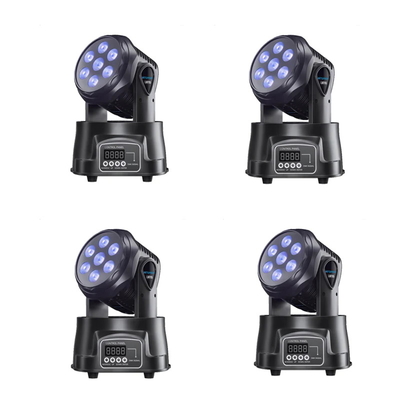 poder clasificado de mudanza 100W de las luces principales del lavado de la etapa de 50Hz 60Hz LED