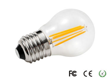 Blanco caliente del bulbo del filamento del alto rendimiento 3000K E27 C45 4W Dimmable LED
