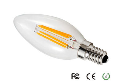bulbo Dimmable de la vela del filamento de 420lm 4W E14 LED con el microprocesador de Epistar LED