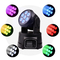 La fuente 7x8w LED de RGBW efectúa cuatro ligeros en un Mini Moving Head
