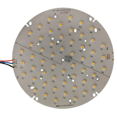 54*3W Blanco RGBW LED Par Light Placa de aluminio para iluminación de escenario