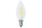 El zafiro clásico E12S C35 calienta los bulbos llevados blancos de la vela con ángulo de haz 360º