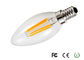 Bombillas del filamento del bulbo LED de la vela del filamento del CRI 85 C35 LED del alto rendimiento