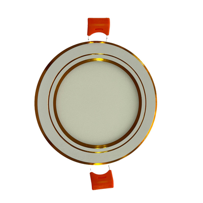 Ángulo de haz delgado de la frontera LED Downlight 720LM 200° del oro Φ120×H10mm 3000K